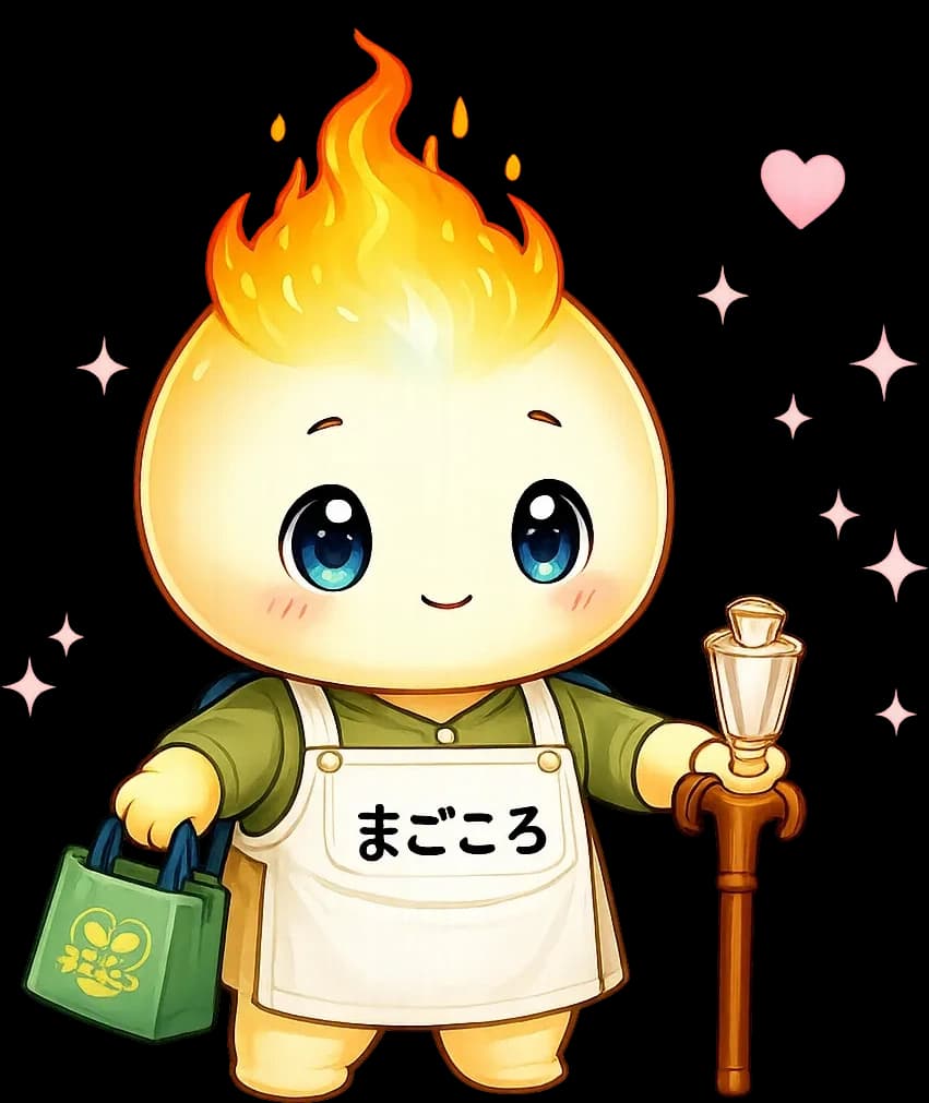 障害福祉・シニアケアの衣装を着たトポロ君